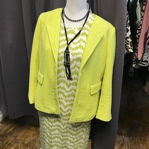 Ann Taylor lime green spring jacket fully lined